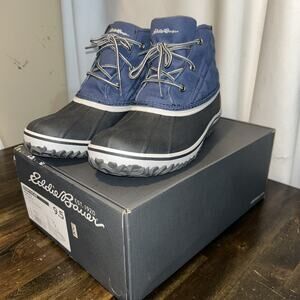 Eddie Bauer Hunt Pack Womens Mid Atlantic Blue Duck Rain Boots Size US 9.5 NIB